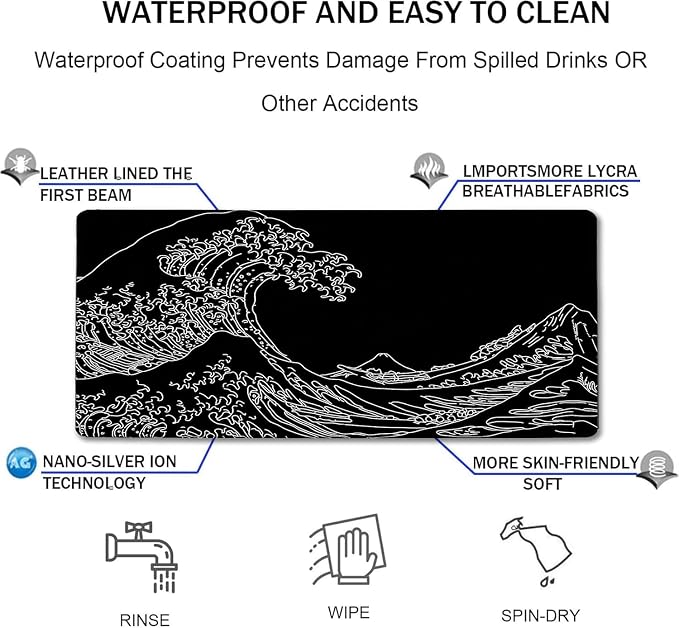 Large Gaming Mouse Pad, Waterproof Extra Large Big Mouse Pad - Image 4