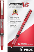 Pilot Precise V5 Stick Liquid Ink Rolling Ball Stick Pens, Extra Fine Point Red by PilotCorporationofAmerica
