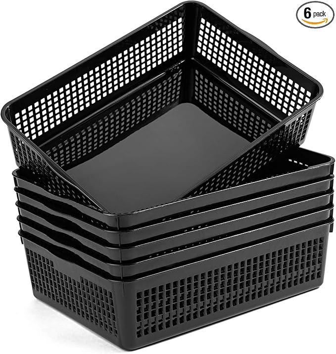 Aebeky A4 Size Plastic Paper Storage Trays, Desktop File Organizer Baskets by Aebeky