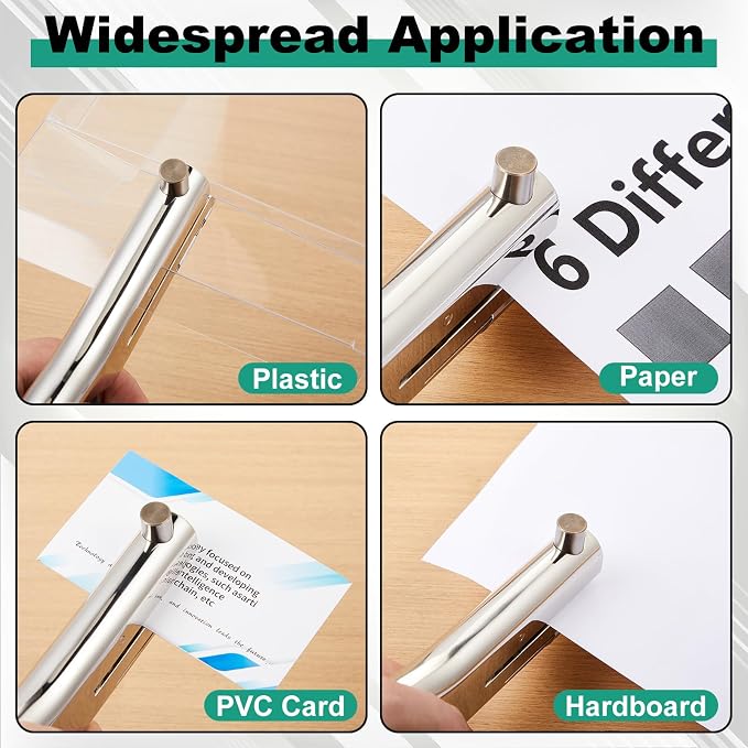 Chumia 1 Pcs Heavy Duty Hole Punch 2" Long Reach 3/8 Inch Paper Single One Hole - Image 4