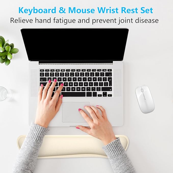 Dapesuom Enlarge Keyboard Wrist Rest, Memory Foam Keyboard Wrist Cushion - Image 7