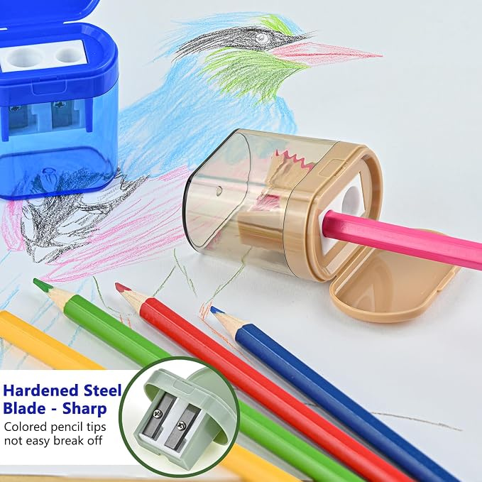 Colored Pencil Sharpener Bulk for Kids Manual Handheld Crayon Sharpeners | - Image 4