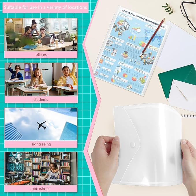 Vmiapxo 20 Pcs Plastic Envelopes - Image 5