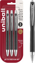 uniball Jetstream RT Retractable Ballpoint Pen, Medium Point, 3 Pack by uni-ball