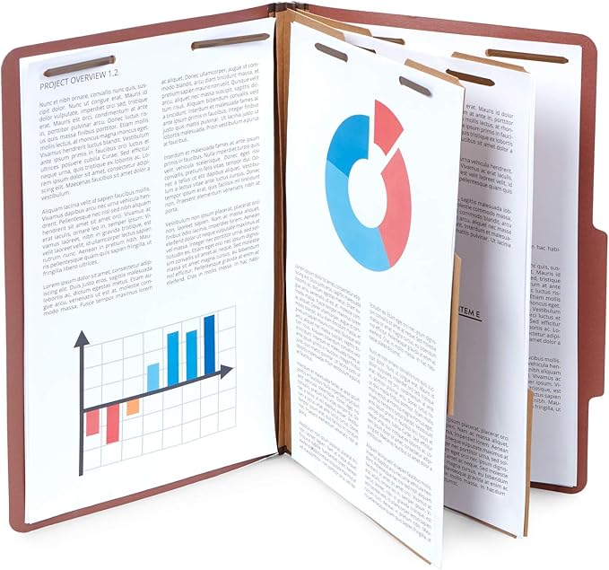 10 Legal Size Classification Folders - Image 3