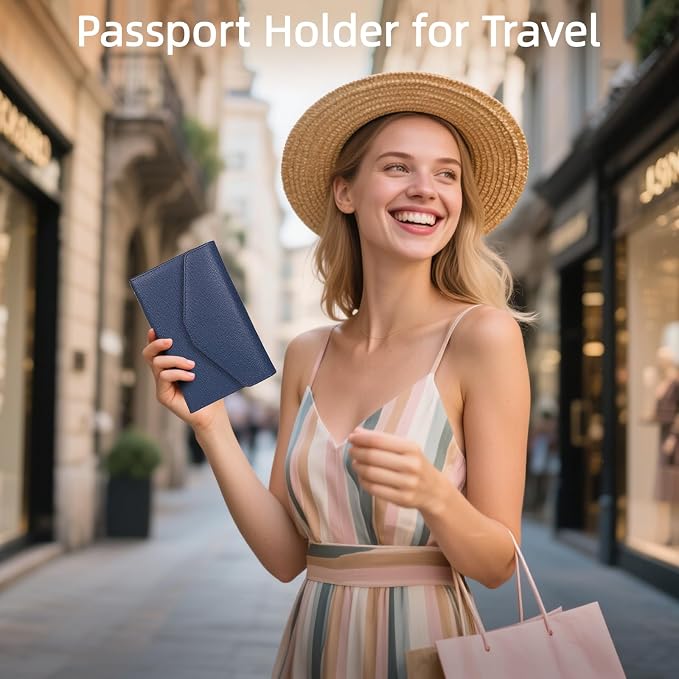 ZOPPEN Mulit-purpose Rfid Blocking Passport Holder Travel Wallet Passport and - Image 7