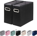 2 Packs Letter Size File Organizer, File Folders Organizer, Fabric Storage Box by ComfortKeeper