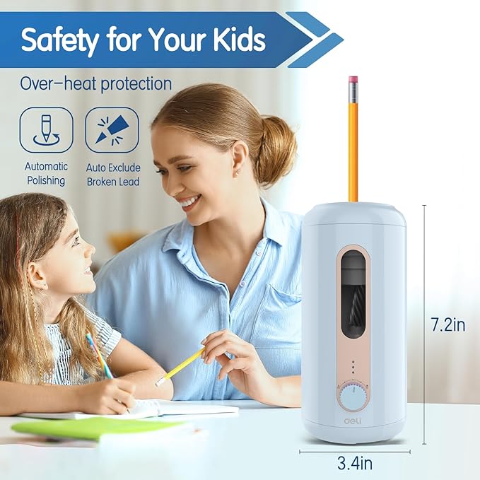 Electric Pencil Sharpener, Fully Automatic Pencil Sharpener - Image 6