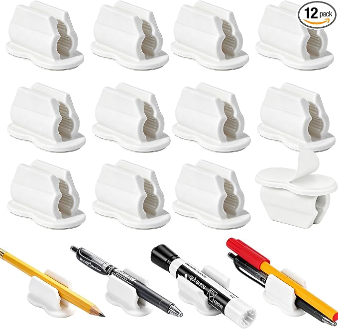 Biottro 12PCS Adhesive Pen Holder Pencil Holder by Biottro