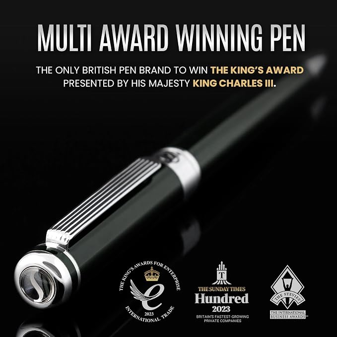 Scriveiner BlackGreen Ballpoint Pen - Image 2