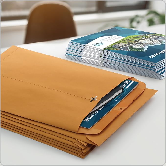 Columbian 10 x 13 Clasp Envelopes, 28 lb Brown Kraft, - Image 6