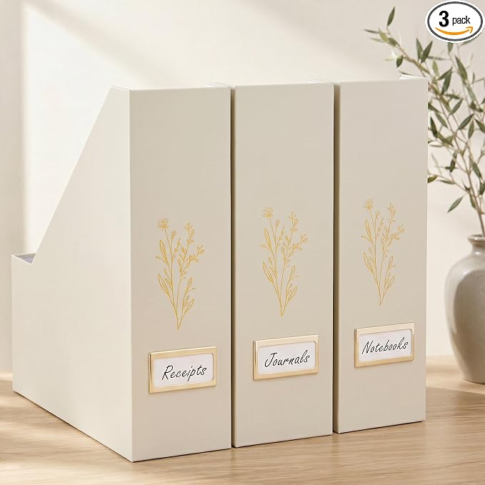 Beautiful Magazine Holder Set of 3 by ZICOTO