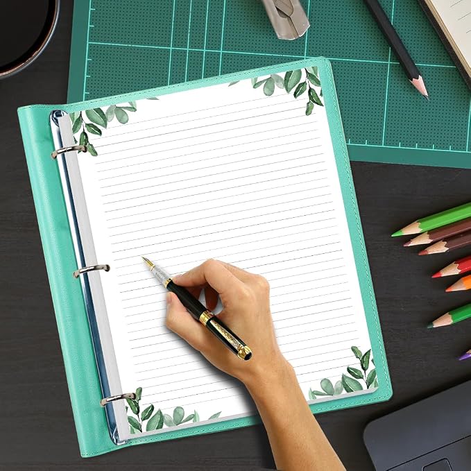 Letter Size Lined Refill Paper, 3-Hole Punched Ruled Filler Paper, 300Sheets / - Image 3