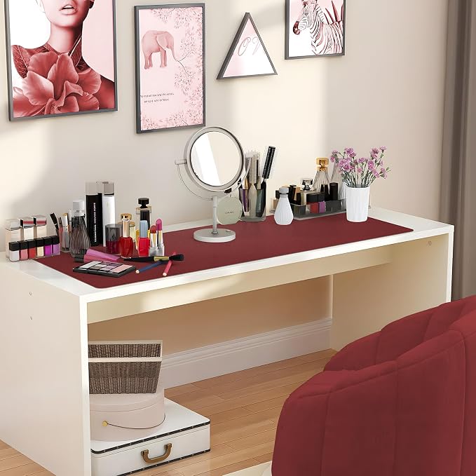 AFIING Cork Desk Mat, 35.4" x 17", Desk pad Protector | Dual-Sided Cork & PU - Image 12
