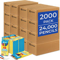 Rosmonde 2000 Pack Colored Pencils Bulk Set, 12 Vibrant Pre Sharpened Colors Set by Rosmonde