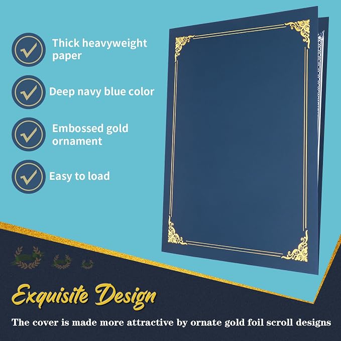 50 Packs Certificate Holders, Diploma Holders, Certificate Folders - Image 4