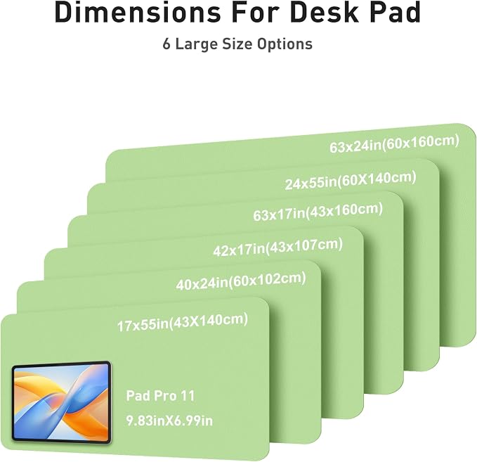 Aothia Faux Leather Desk Mat - Image 5