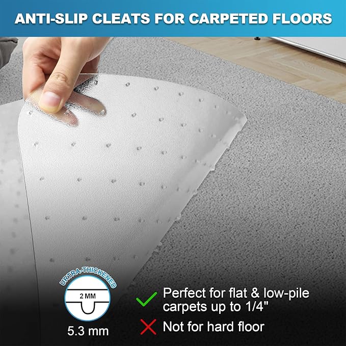 Thickened Chair Mat for Carpet - Image 5
