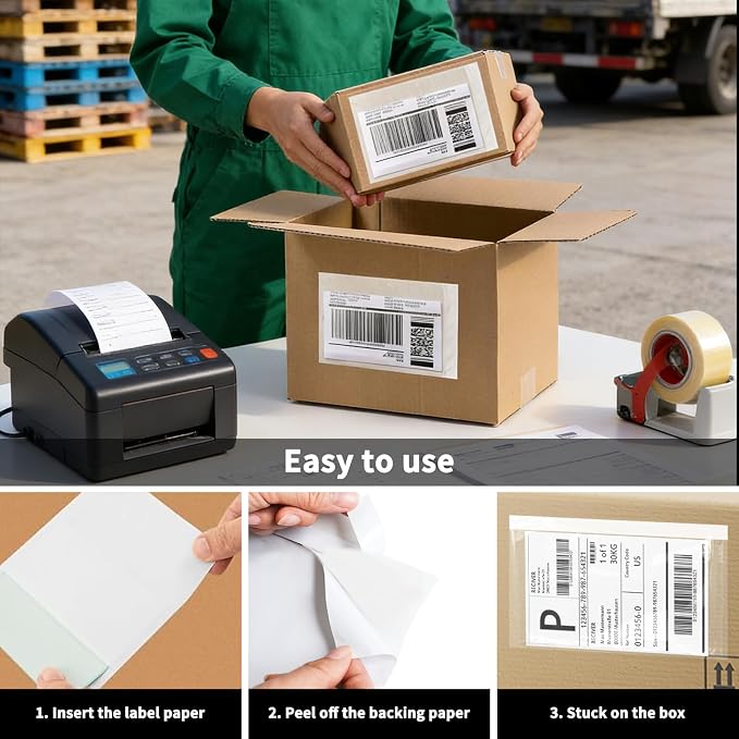 9527 Product 6" x 9" Clear Adhesive Top Loading Packing List Clear Shipping - Image 5