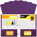 Better Office Products Purple Paper 2 Pocket Folders by BetterOfficeProducts
