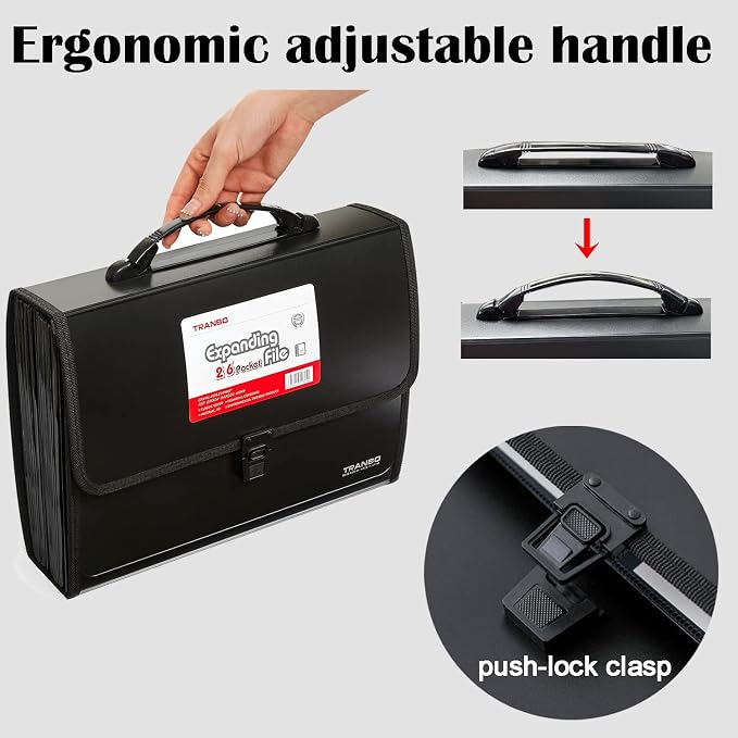 25 Pockets Letter Size/A4 Accordion File Organizer - Image 6