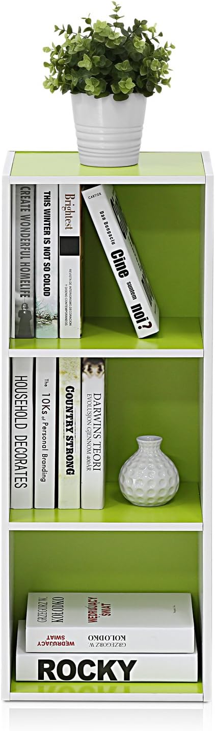 Furinno LUDER Book Shelf, 3-Cube Bookshelf, Bookcase - Image 6