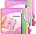 8-Tab Binder Dividers with 2 Pockets, Index Pockets by XrunmixOffice
