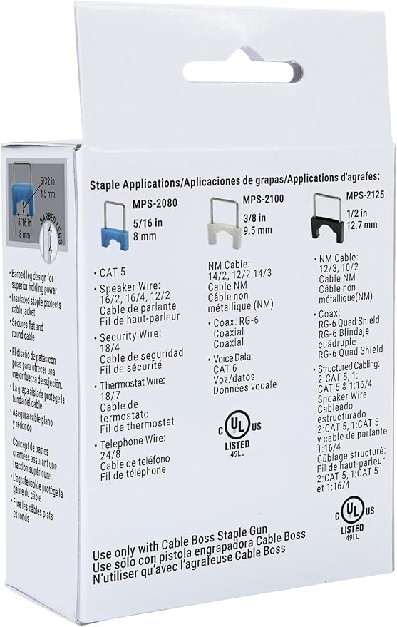 Gardner Bender MPS-2080 Small Wire and Cable Ins Staple 5/16 Per Pack-461166 - Image 4