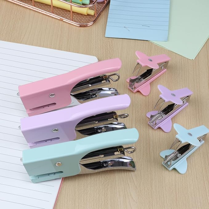Small Hand-held Stapler Set, 15 Sheet Capacity, Includes 750Pcs Staples and A - Image 7
