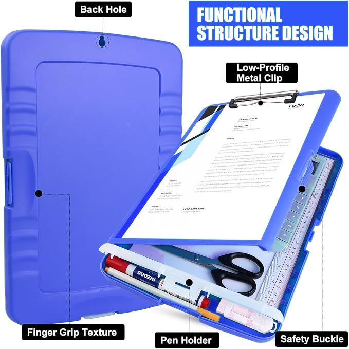 Clipboard with Storage Heavy Duty, Clip Boards 8.5x11 with Pen Holder, High - Image 6