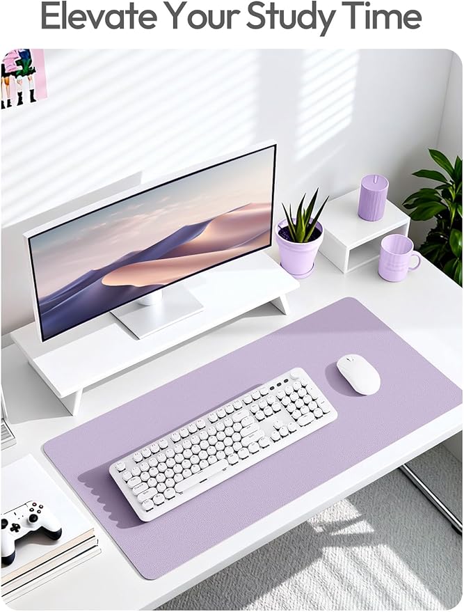 YSAGi Leather Desk Protector, Office Mat, Large Mouse Mat, Non-Slip PU Leather - Image 7
