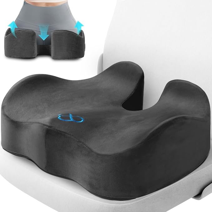 CushyOasis Seat Cushion, Gel Chair Cushions, Office Chair Cushions, Anti-Slip by CushyOasis