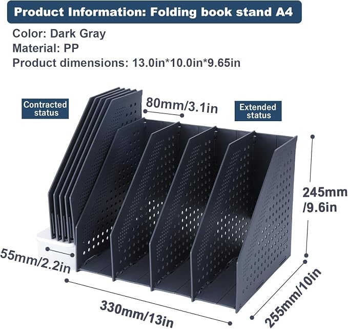 FRETONBA Collapsible Magazine File Holder - Image 7