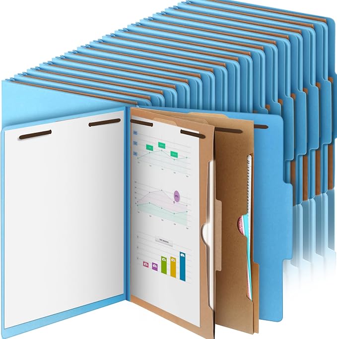 Skyygemm 36 Pcs Classification Folders Letter Size, 2 Pocket Dividers by Skyygemm