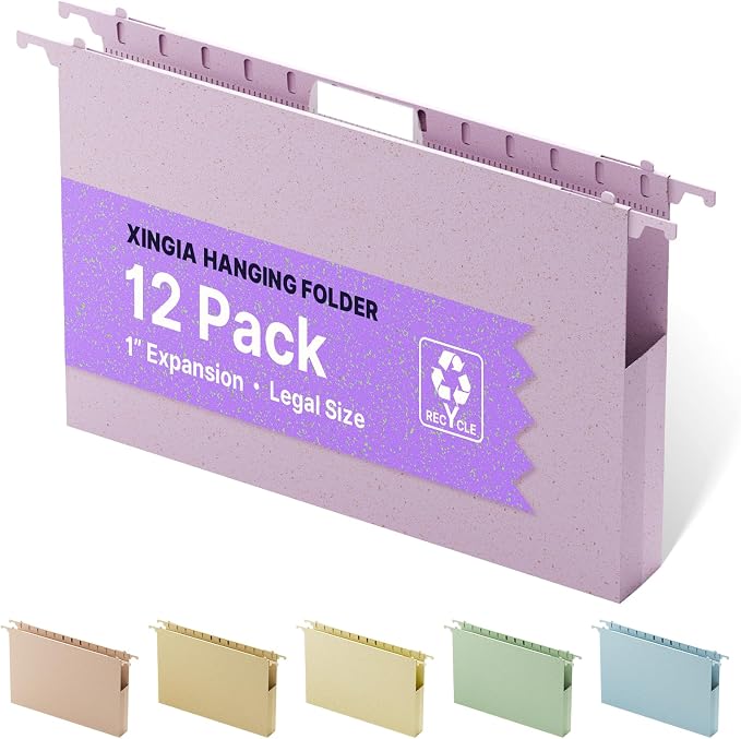 XINGIA Legal Size Hanging File Folders, Legal Hanging File Folders by Unknown