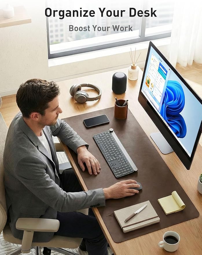 Aothia Faux Leather Desk Mat - Image 3