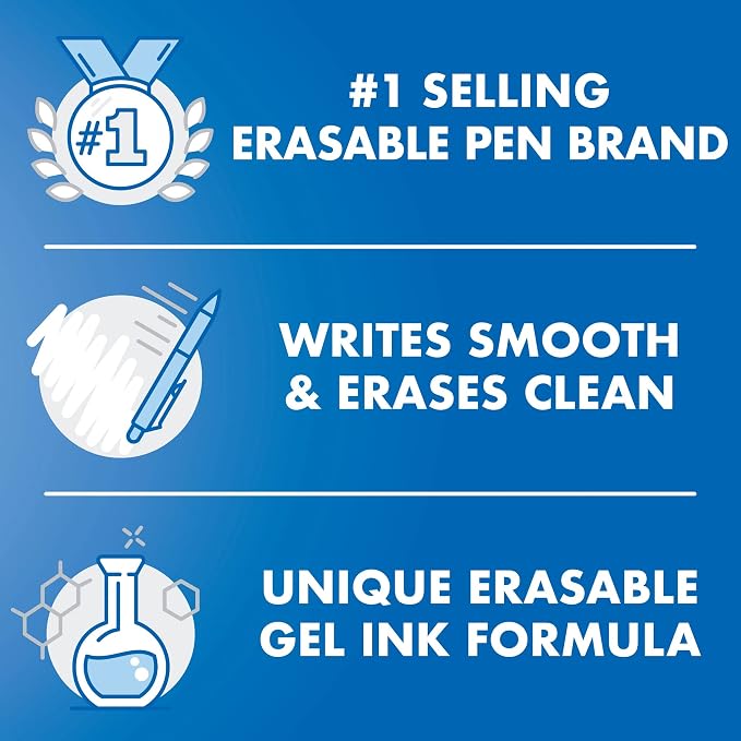 Pilot FriXion Synergy Clicker Erasable, Refillable, Retractable Gel Ink Pens - Image 9