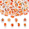 FOIMAS 120pcs Christmas Erasers, Mini Xmas Eraser Gingerbread Man Pencil by FOIMAS