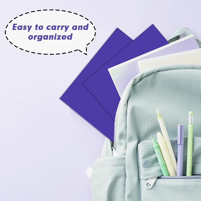 Two Pocket Folders, RAZCC 50 Pack 2 Pocket Folders Fit Letter Size Paper - Image 6