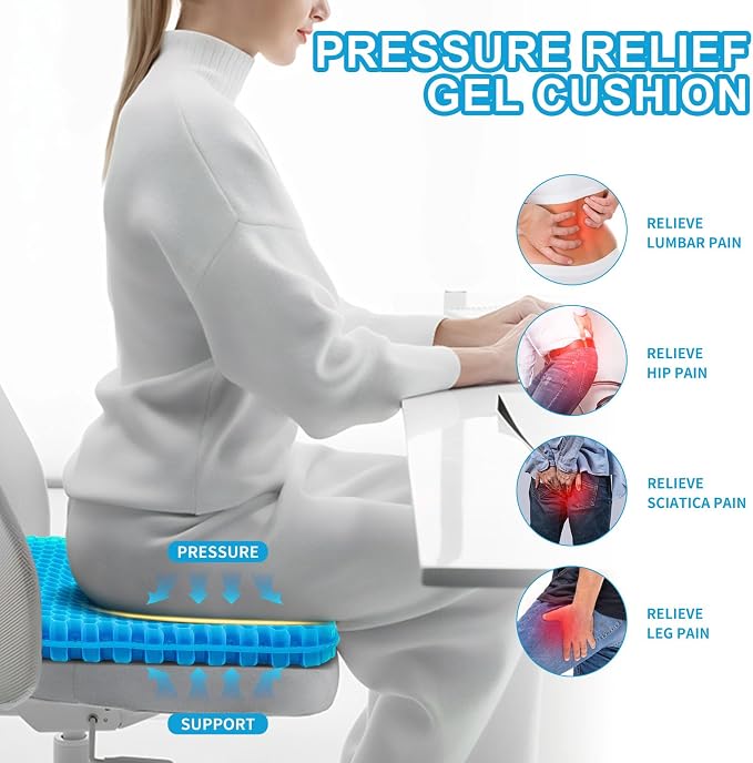 Gel Seat Cushion for Long Sitting - Image 3
