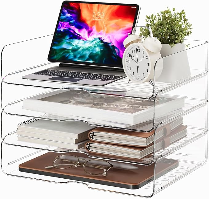 DCA Large Capacity Desk Organizer, 4 Tier Paper Organizer, File Organizer by DCA