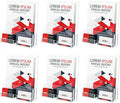 NIUBEE 6-Pack Acrylic Brochure Holder 8.5*11 inches, Plastic Flyer Display Stand by NIUBEE