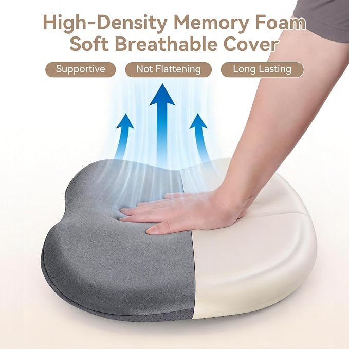 Memory Foam Seat Cushion with Pressure Relief - Image 7