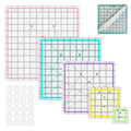 Quilting Rulers, 5 Square Quilting Rulers Multicolored by HUIFARI