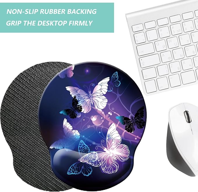 Mouse Pad with Wrist Support, Ergonomic Mouse Pad with Memory Foam Wrist Rest - Image 4