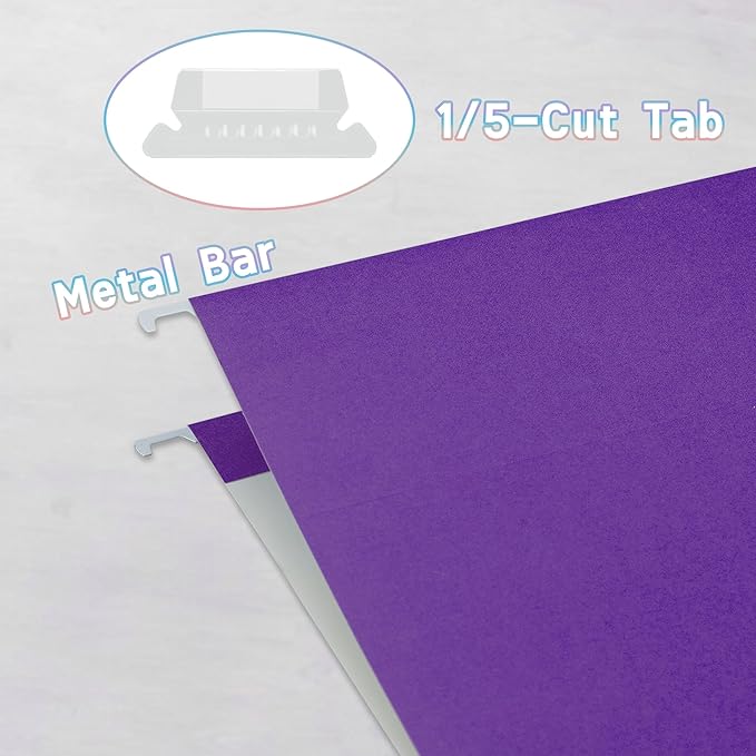 50 Packs Hanging File Folders - Image 3