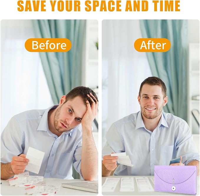Nicecho Receipt Coupon Organizer, 13 Pockets Small Accordion File Organizer - Image 5