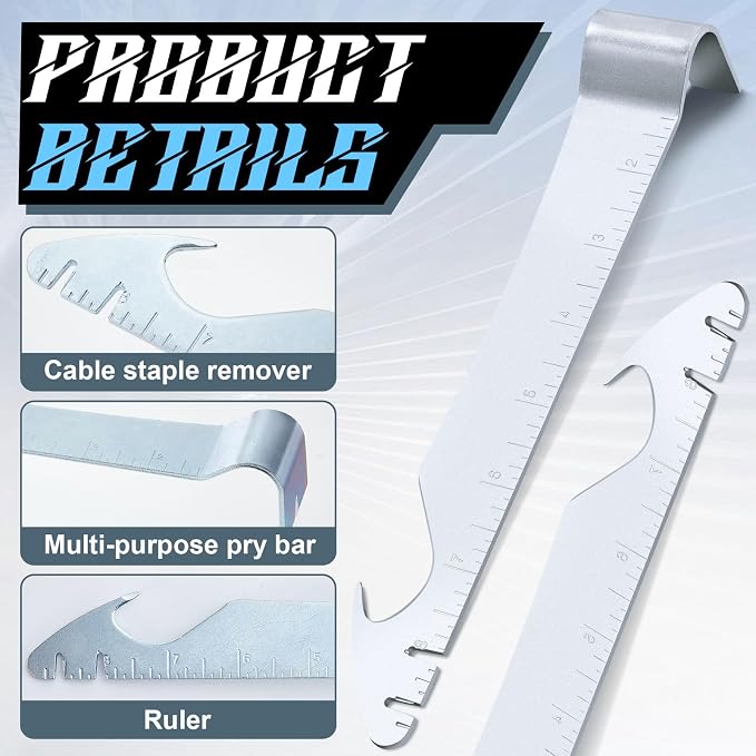 Mooliwe 2 Pcs Staple Remover, Electrical Wire Remover Tool - Image 4