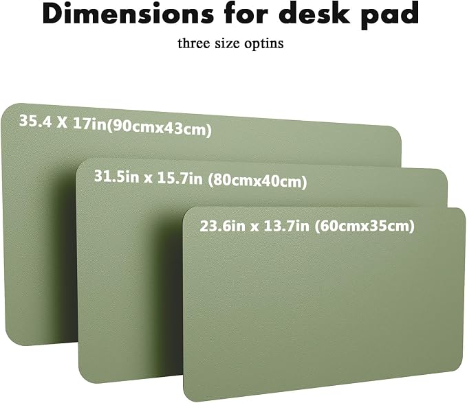 YSAGi Double-Sided Desk Pad, 35.4"x17"Leather Desk Mat, Eco Cork Desk Pad - Image 7