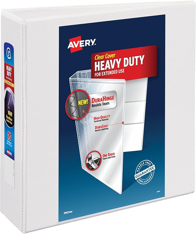 Avery Heavy-Duty View 3 Ring Binder, Perfect Trading Card Binder by Avery